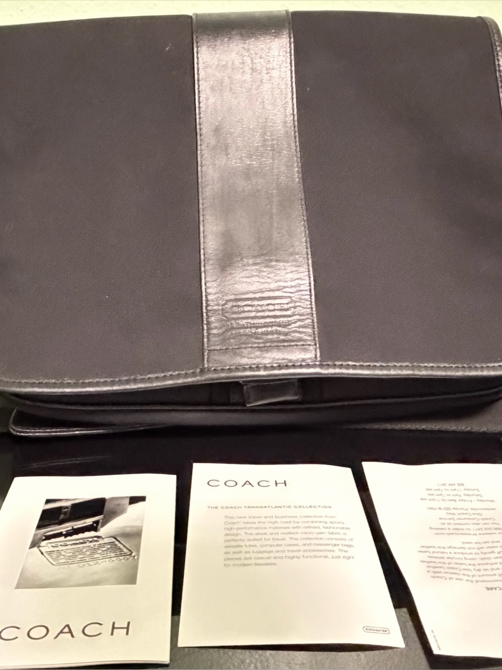 Coach 2004’Vintage Transatlantic Messenger Bag with original paperwork